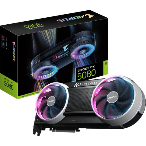 GIGABYTE GeForce RTX 5080 AORUS INFINITY - 16GB GDDR7 RAM - Grafische kaarten