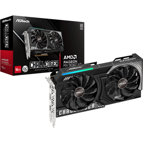 ASRock Radeon RX 9060 XT Challenger - 16GB GDDR6 RAM - Grafische kaarten
