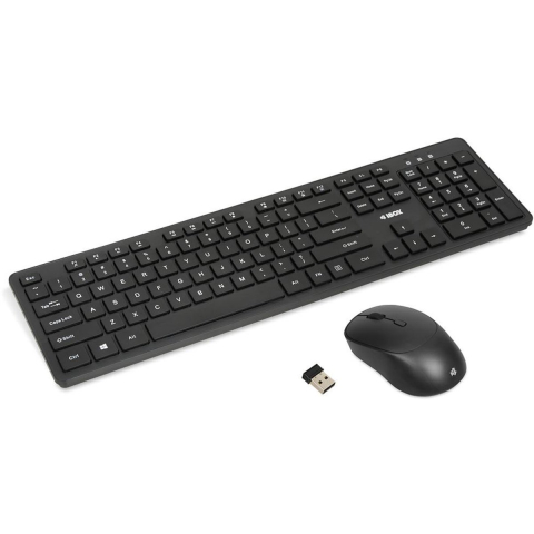 iBOX Workstation Pro Kit - Keyboard and mouse set - Engels (US international) - Zwart