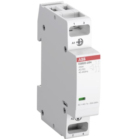 ABB Esb20-20n-01 installation contactor 2no/0nc 24v ac/dc
