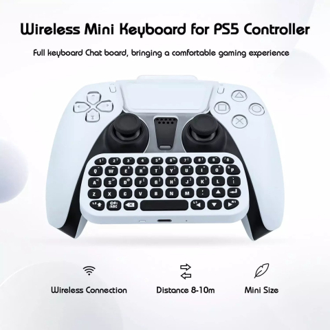 Dobe Wireless Controller Keyboard for PS5 - Wireless Keyboard - Sony PlayStation 5