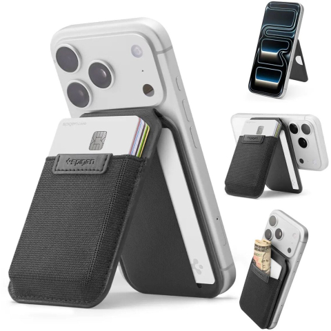 Spigen Slim Fold S314-4 MagSafe Phone Wallet - Black