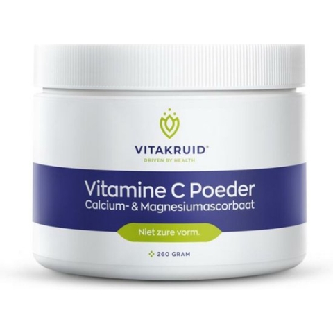 Vitakruid / Vitamine C poeder calcium- & magnesiumascorbaat - 260 gram