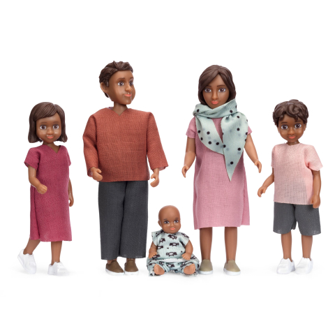 Lundby Nikki familie mor far 2 børn 1 baby
