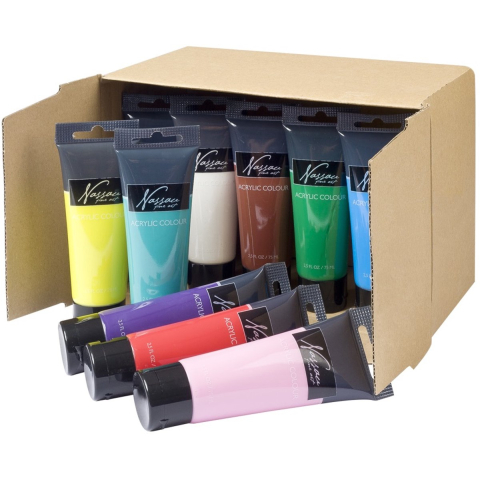 Creative Craft Group Acrylic color 75ml. in tube. ass. colors