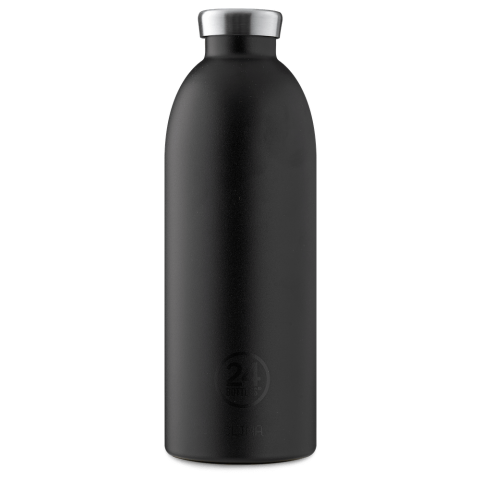 24Bottles Clima Bottle 0.85 L - Stone Finish - Tuxedo Black