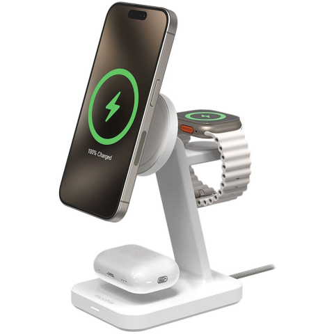 Mophie snap+ 3-in-1 - Wireless charging stand - 15 Watt - Europe
