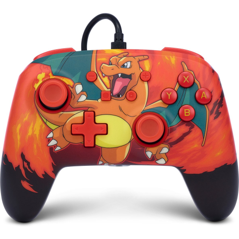 PowerA Enhanced Wired Controller for Nintendo Switch - Pokémon: Charizard Vortex - Wired Controller - Nintendo Switch