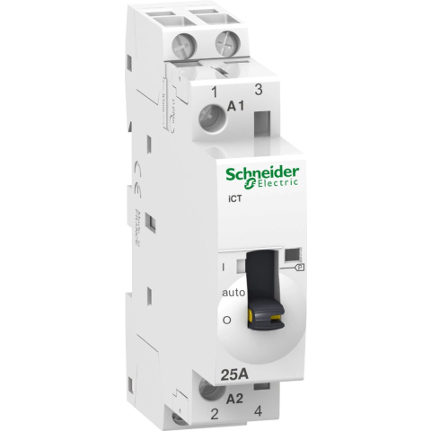 Schneider Electric Ict 25a 2no 230...240vac 50hz manually o
