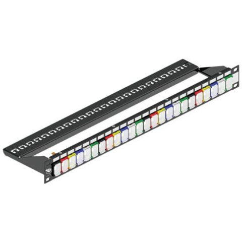 Leviton Patchpaneel gekleurde insert snap-in voor 24xrj45 tool-free ja