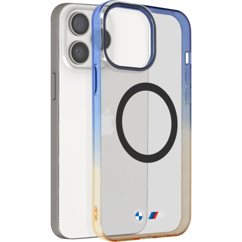 BMW Gradient Bumper MagSafe case for iPhone 15 Pro Max - gray
