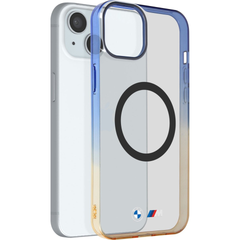BMW Gradient Bumper MagSafe Case for iPhone 15 Plus / 14 Plus - Gray