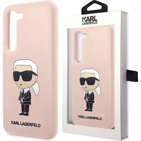 Karl Lagerfeld KLHCS23MSNIKBCP S23+ S916 hardcase pink/pink Silicone Ikonik