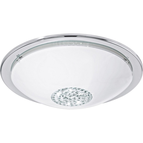 EGLO GIOLINA PLAFOND CHROOM/WIT/KRISTAL