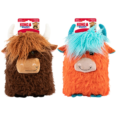 KONG - Comfort Jumbo Highland Cow XL - 37x20.5x15.5 cm (Assorted)