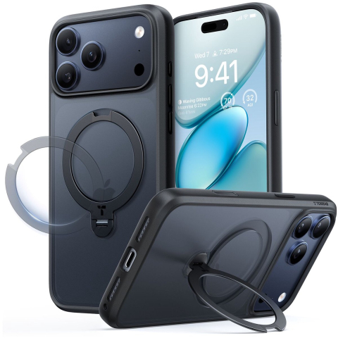 Torras Ostand Q3 Spin - black - iPhone 17 Pro Max