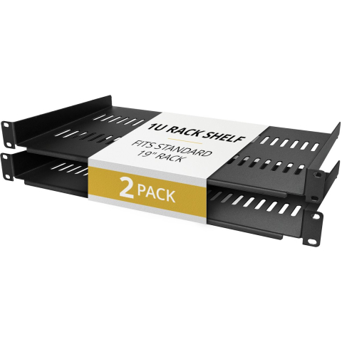 StarTech.com Startech - rack shelf - vented cantilever for cabinet heavy-duty 10" (25 cm) up to 44 lbs (20 kg) - 1U