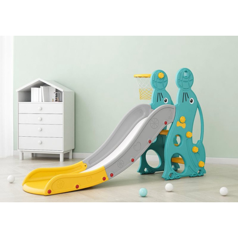 Elite Toys Kids Zone zeeleeuw glijbaan en basketbal