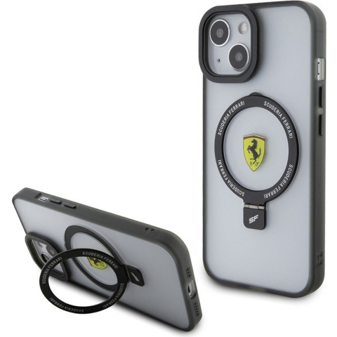 Ferrari Ring Stand 2023 Collection MagSafe Case for iPhone 15 - Clear