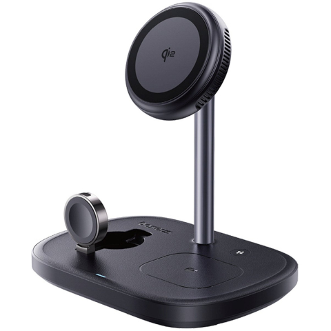 Baseus EnerFill FS41 3-in-1 Cooling Wireless Charger with EU Plug 45W and USB-C to USB-C Cable - Black