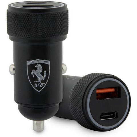 Ferrari PD-QC 3.0 20W Fast Charge Car Charger - Black
