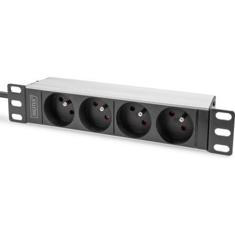 DIGITUS 4-Port - 1U - Aluminum PDU