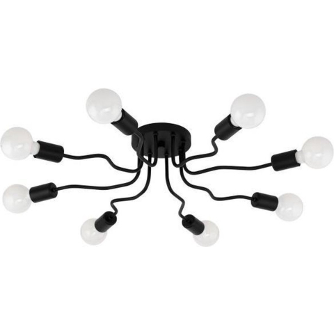 EGLO ORAZIO PLAFONDLAMP Ø680 8XE27 ZWART