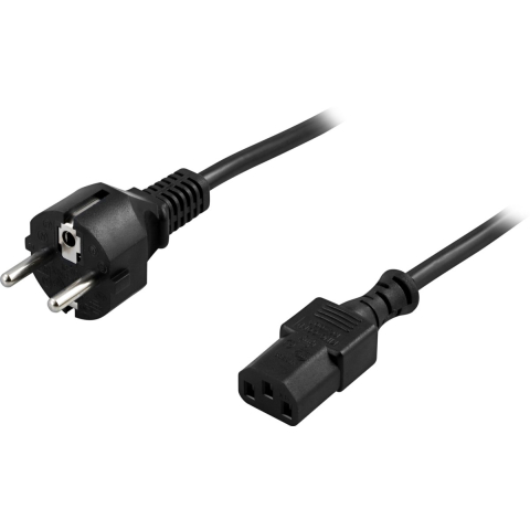 Deltaco DEL-111M - power cable - power CEE 7/7 to power IEC 60320 C13 - 5 m