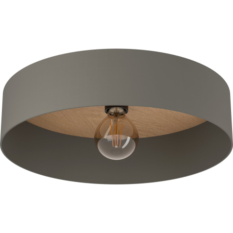 EGLO DUAIA PLAFONDLAMP OMBER GRIJS/NATUURLIJKE OPTIEK/BM