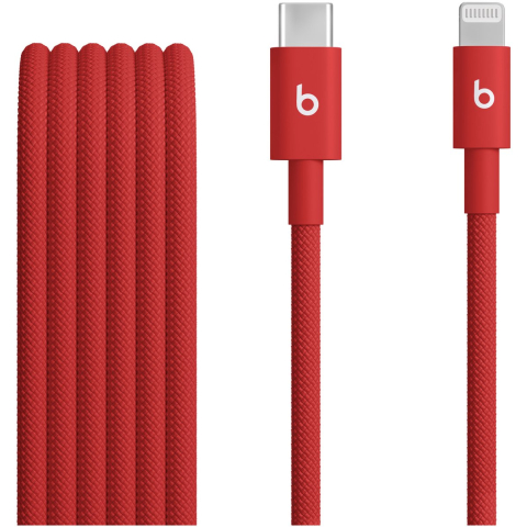 Apple Beats USB-C to Lightning Woven Cable (1.5 m / 5 ft.) - Rapid Red