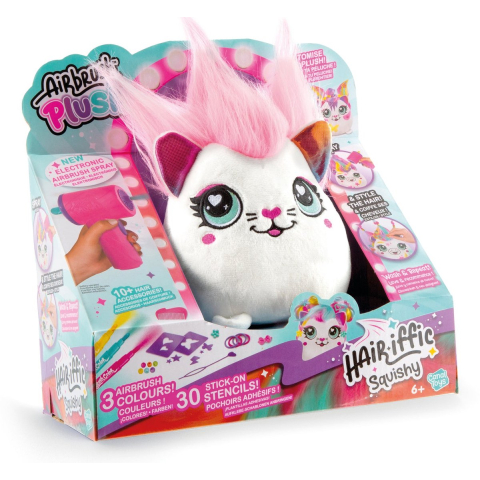 Airbrush Plush Hair'iffic 17cm Squish Pal - assorted