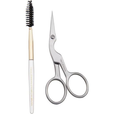 Tweezerman - Brow Shaping Scissors & Brush