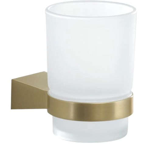 Gedy Tonale Toothbrush Holder - Brushed Brass