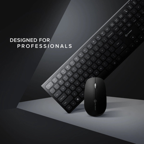 ALOGIC Echelon - Keyboard and mouse set - Engels (US international) - Zwart