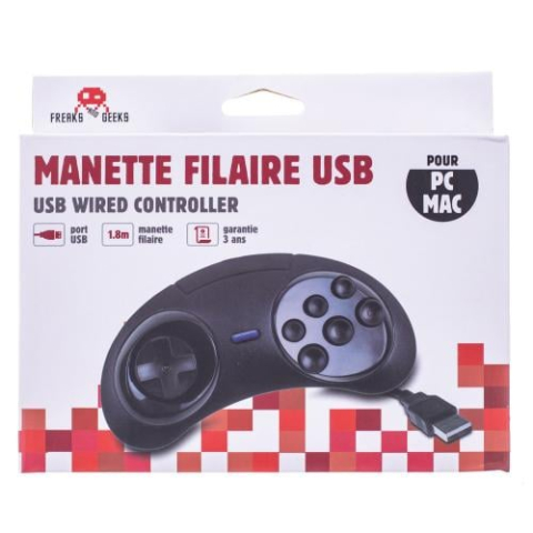 Freaks And Geeks - 6-button USB Controller MEGADRIVE shape for PC/MAC