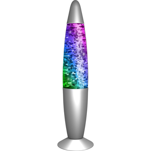 Party Funlight Glitter lampe - Multifarvet H: 34cm