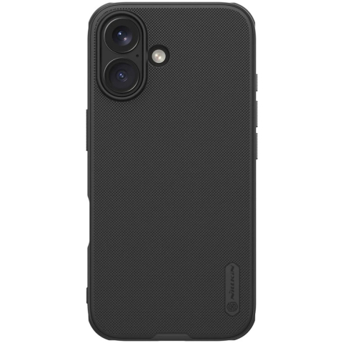 Nillkin Super Frosted Shield Pro Magnetic Case for iPhone 16 - Black (Compatible with MagSafe)