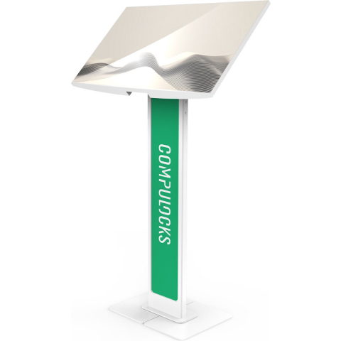 Compulocks BrandMe stand - for LCD display - brandable with large base plate - white