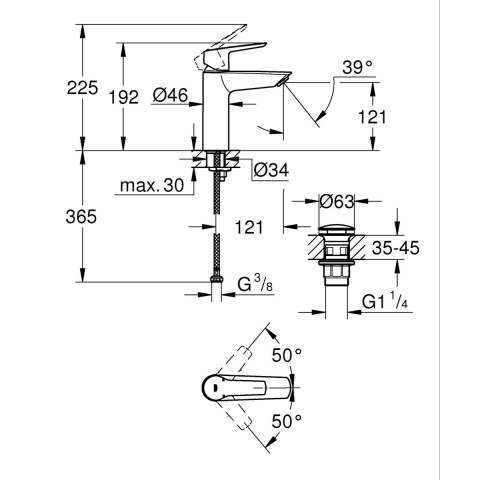 Grohe Start Sink fitting Chrome