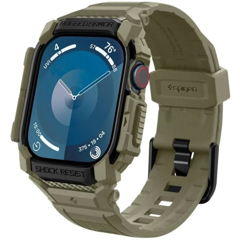 Spigen Rugged Armor Pro - vintage khaki - Apple Watch 11/10 46mm