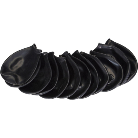 Buster Pawz - Dog shoe L 10.2cm black 12 pcs - (278097)