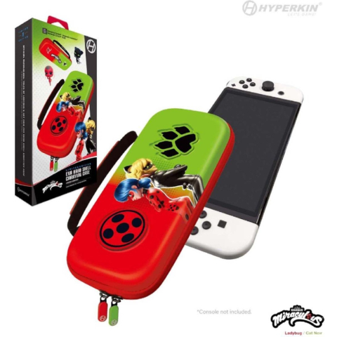 Hyperkin Official Miraculous Hard Carrying Case (Bug & Cat) - Miscellaneous Bag - Nintendo Switch