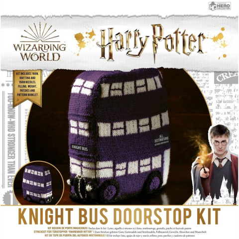 Thumbs Up! Harry Potter - Knit Craft Set Knight Bus Doorstop Kit