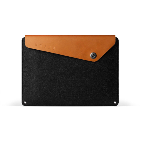 Mujjo Sleeve 12 "- Premium Case for MacBook with details of Genuine leather
