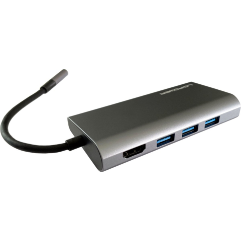 LC Power LC-HUB-C-MULTI-5 - Docking station - USB-C - HDMI - GigE