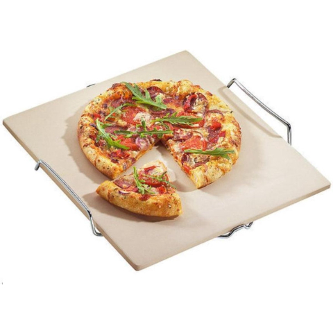 KÜCHENPROF Pizzasten med fod PROFI 35.4cm X 40.5cm