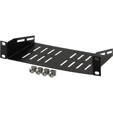 Deltaco 10" Fixed Shelf Black