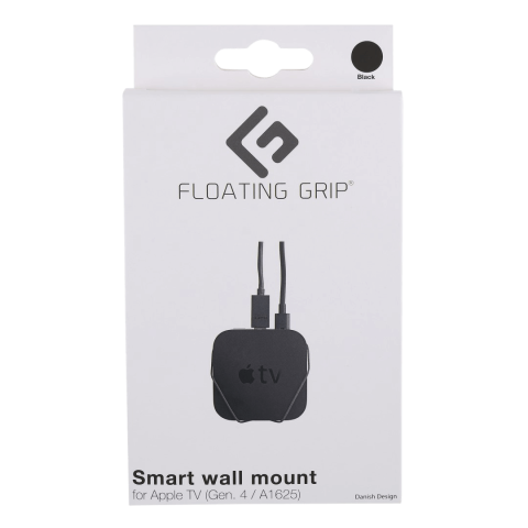 Floating Grip Apple TV Gen. 4 Wall Mount Zwart - Max - recommended for