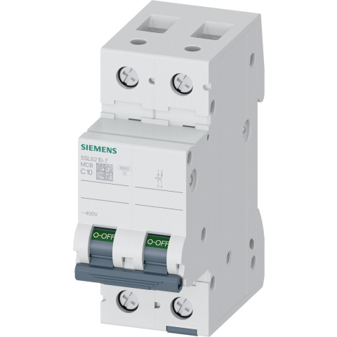 Siemens Automatische zekering 6ka 2-polig c10 5sl6210-7