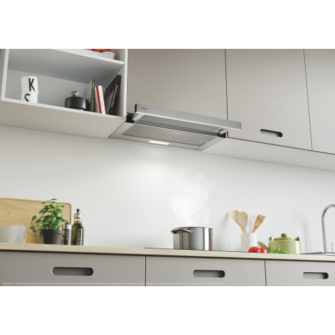 Candy CBT625/2X - telescopic - stainless steel